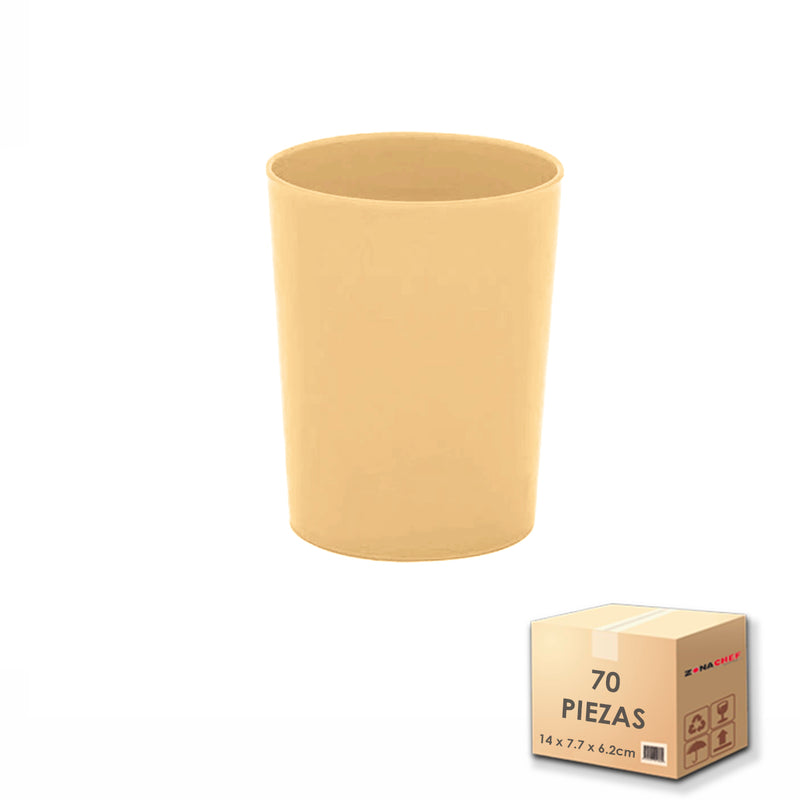 Vaso Kinder de 8 Oz/240 ml Polipropileno Arena Caja c/98 pzas Tcp