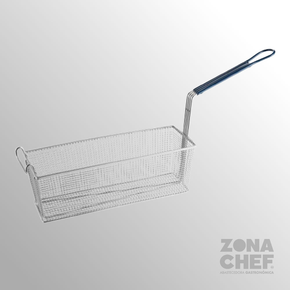 Canastilla para Freir 33.5x14.5x14 cm Mango Azul