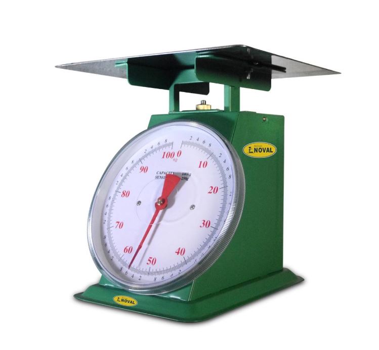 Báscula industrial de muelle analoga Noval 100 Kg a 200 gr