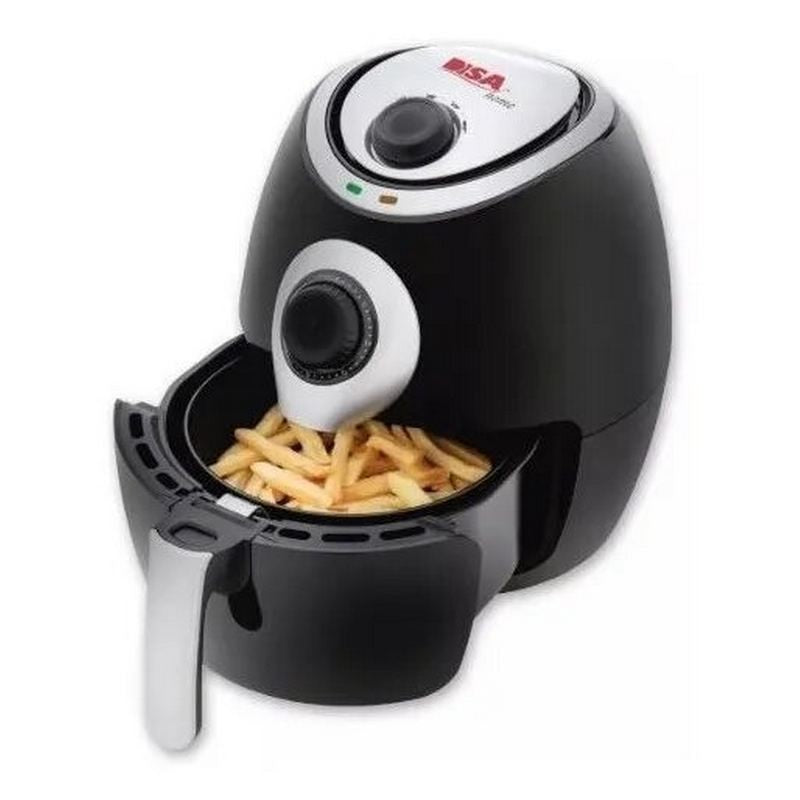 Freidora a Base de Aire Color Negro de 2.6 Litros DISA