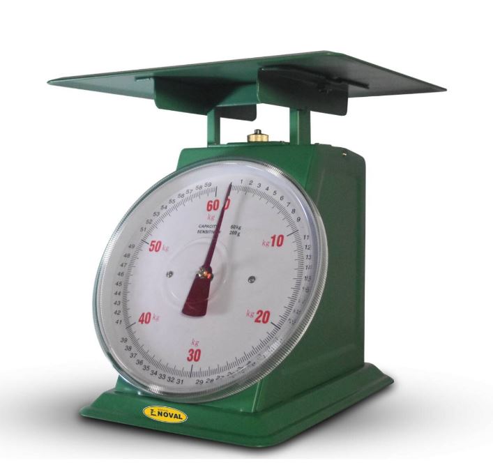 Báscula industrial de muelle analoga Noval 60 Kg a 200 gr