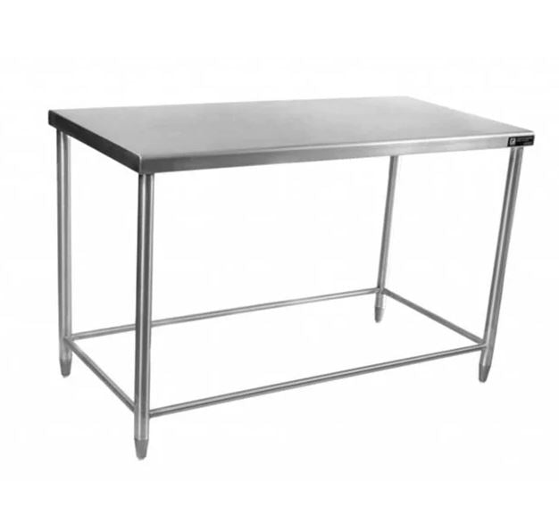 Mesa de Trabajo Sin Respaldo Sin Entrepaño en Acero Inox Diferentes Tamaños FERRO