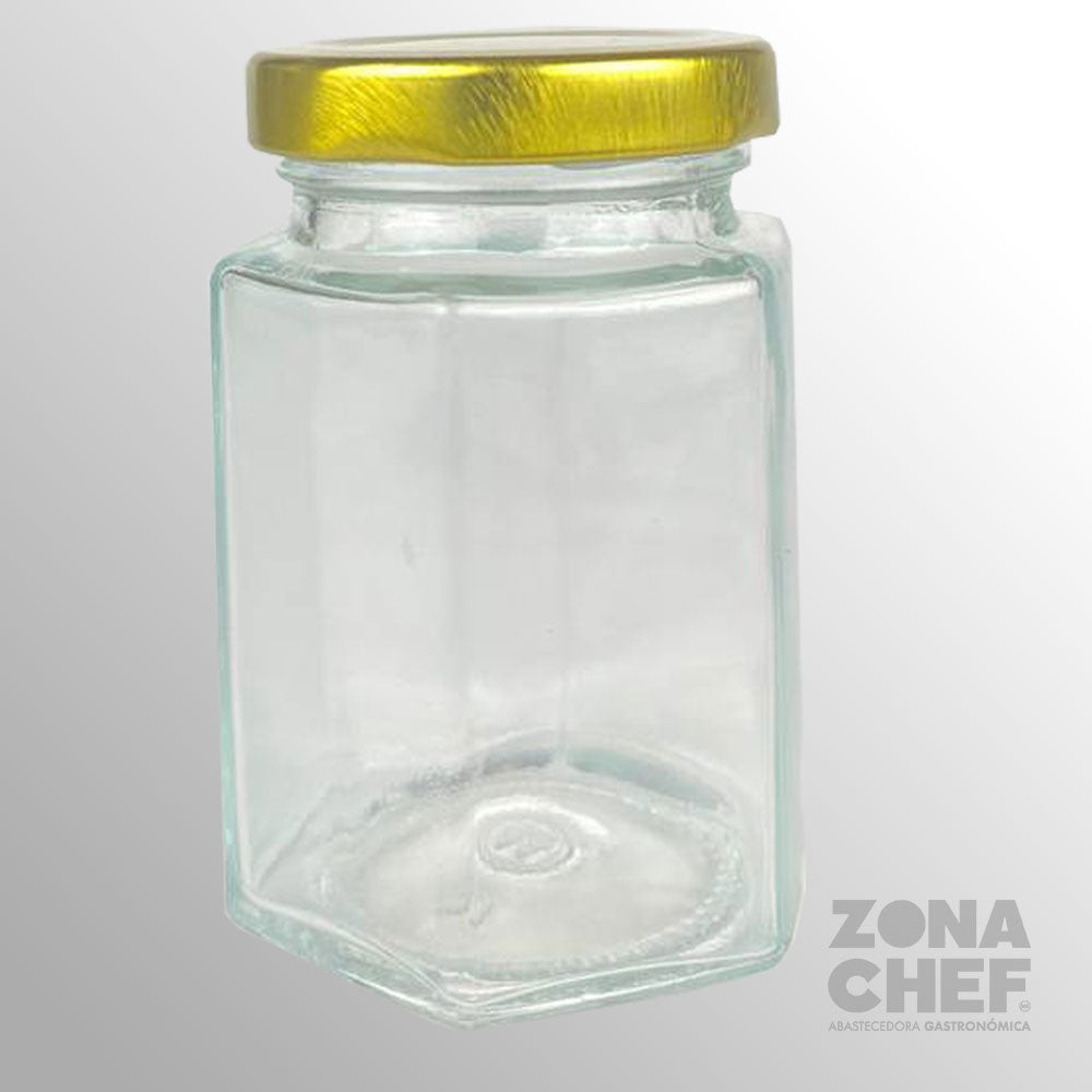 Frasco hexagonal 260 ml c/tapa Vp