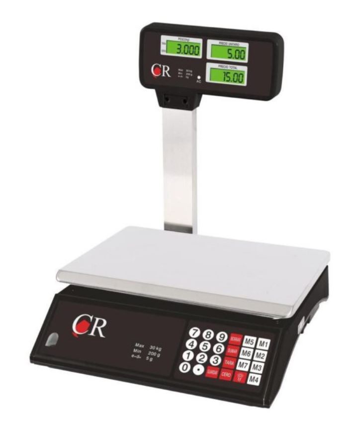 Bascula NOVAL Comercial Capacidad 40Kg/5g CR-40T