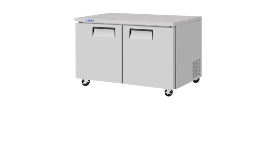 Mesa congelada bajo barra, con 2 puertas sólidas SOBRINOX