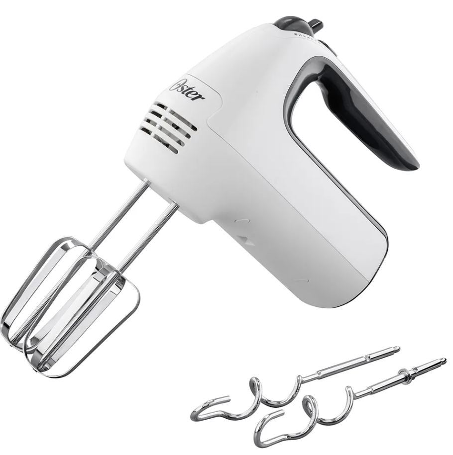 Batidora de mano Oster blanca 6 velocidades y función turbo FPSTHM3532