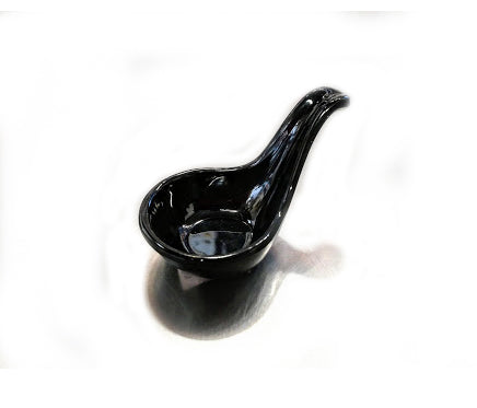 Linea Melamina NEGRO Complemento Cuchara Degustacion 10 cm Tav
