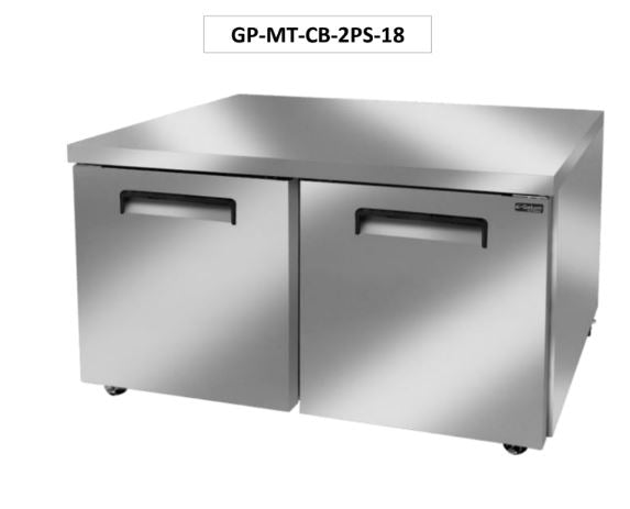 Mesa congelada Bajo mostrador 2 Puertas GP-MT-CB-2PS-18
