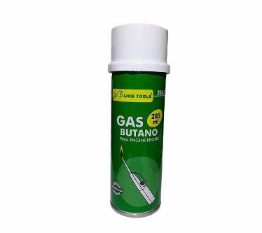 Botella recambio de gas para mecheros y sopletes de cocina.