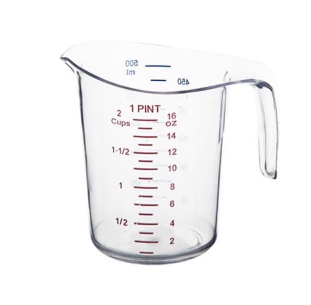Jarra cocina vaso medidor líquido vaso medidor taza completada
