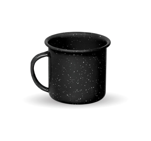 Linea Peltre Negro Tarro Vaso (taza con asa) de 360 ml Cns