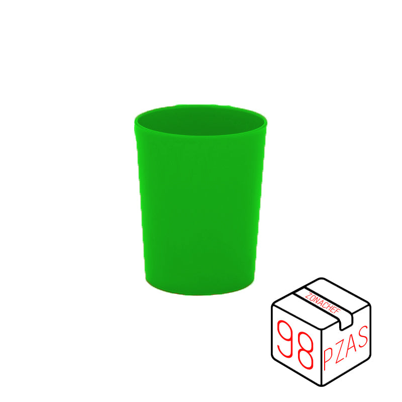 Vaso Kinder de 8 Oz/240 ml Polipropileno Verde Caja c/98 pzas  Tcp