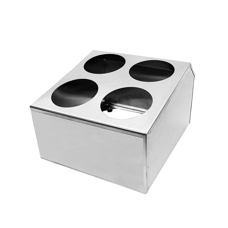 Base para Cilindros de Cubiertos 4 Cavidades Acero Inox. BWTH