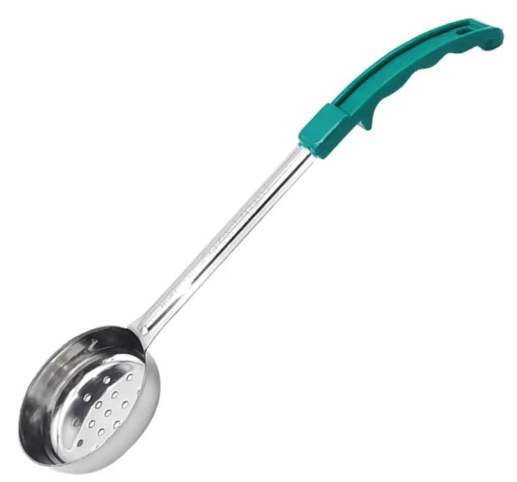 Cuchara para servir ai verde 4oz  Perforado CCS
