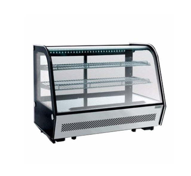 Vitrina Exhibidora Refrigerada de Cristal Curvo Capacidad 160 lts. NR-RTW160L Mgs