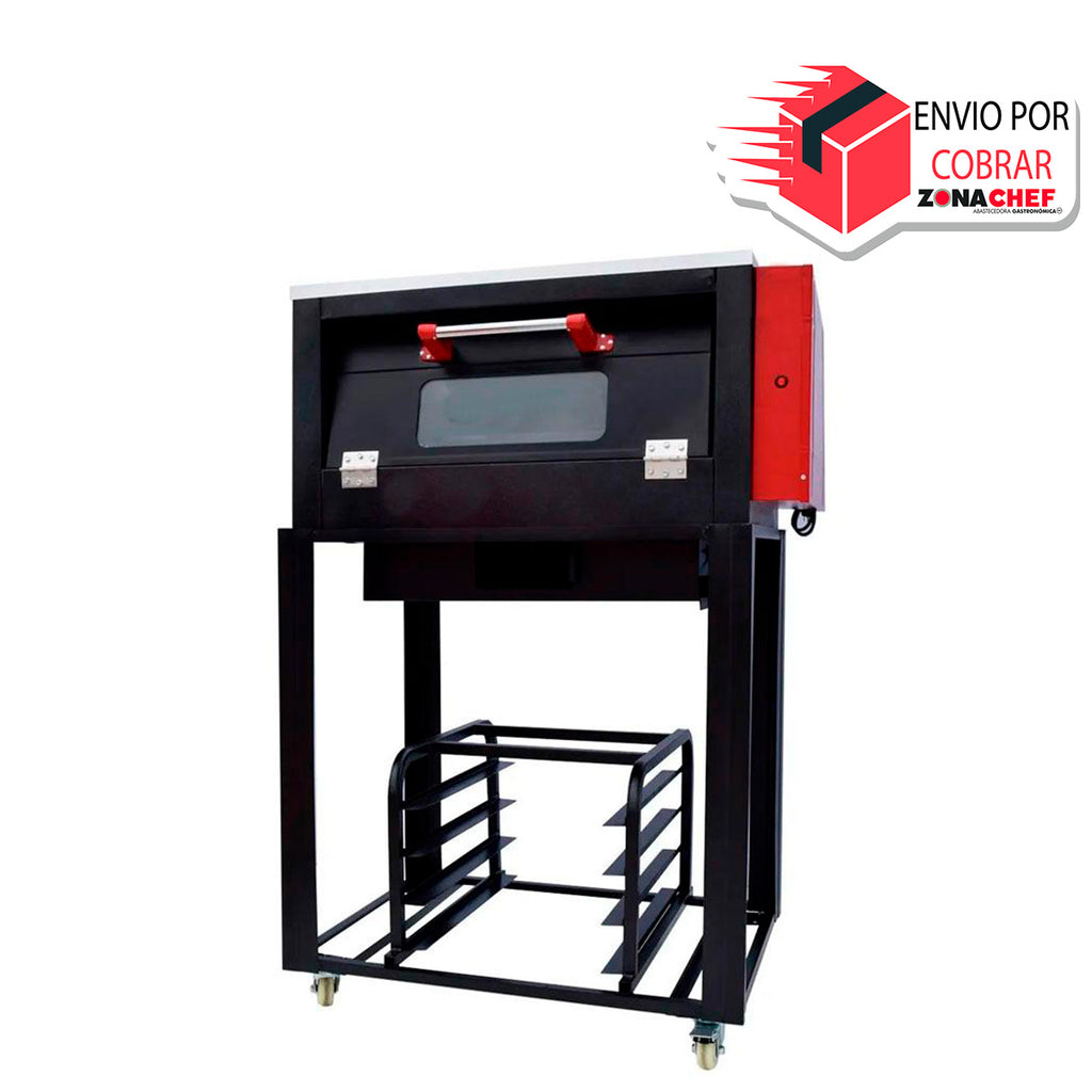 Horno para pizza de 1 charolas lamina esmaltada c/cristal