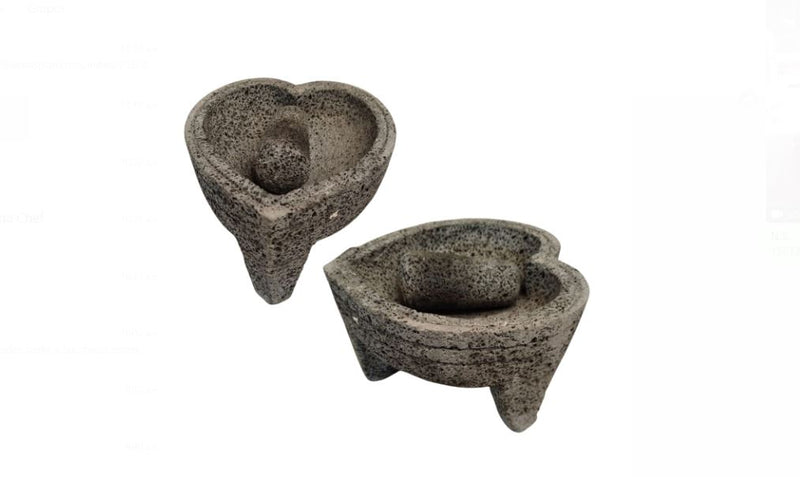 Molcajete Piedra Volcanica Corazon Artesal