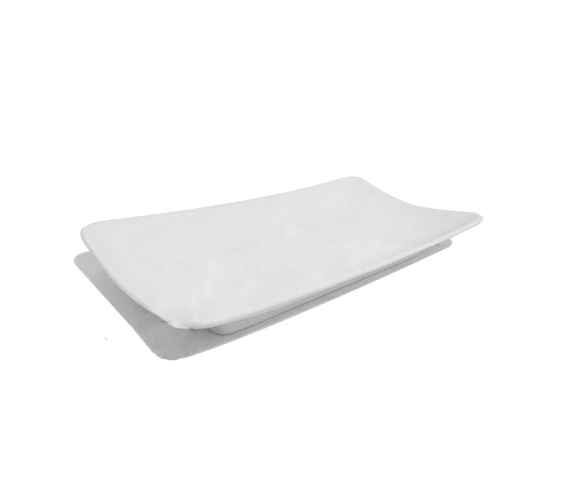 Complemento Anfora Plato Rectangular de 32.6 x 9.2 cm en Porcelana