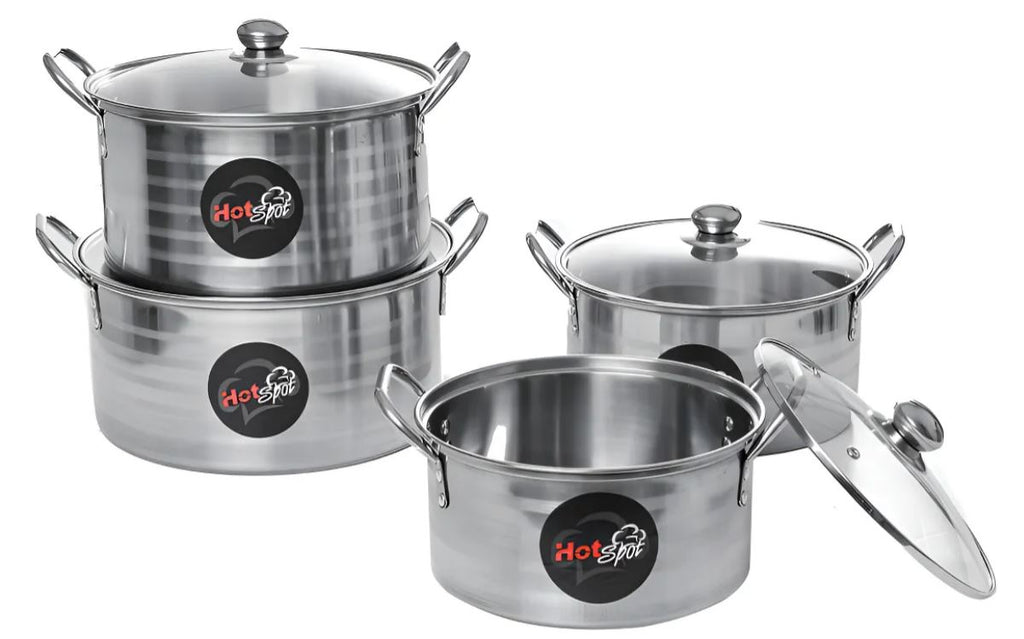 Set de 4 budineras con tapa de cristal