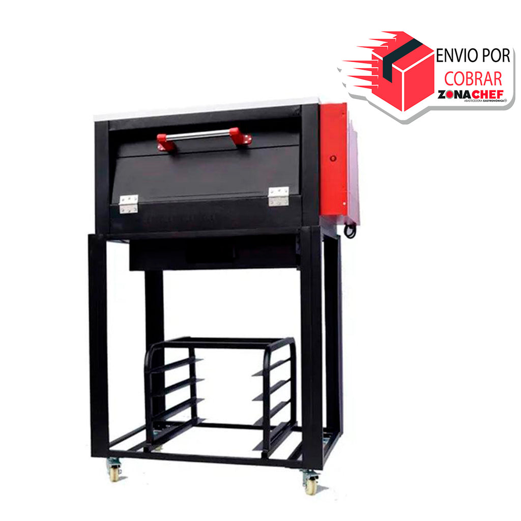 Horno para pan-pizza de 1 charolas lamina esmaltada sin cristal