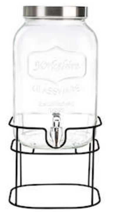 Dispensador Transparente c/Tapa y Base 5L Vit