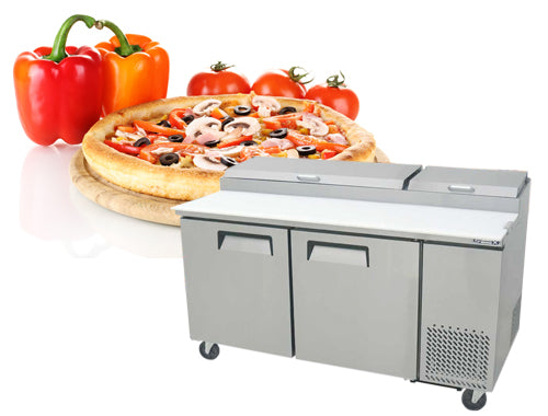 Mesa para Preparacion de Pizzas de diferente numero de Puertas Mixrite/Sobrinox
