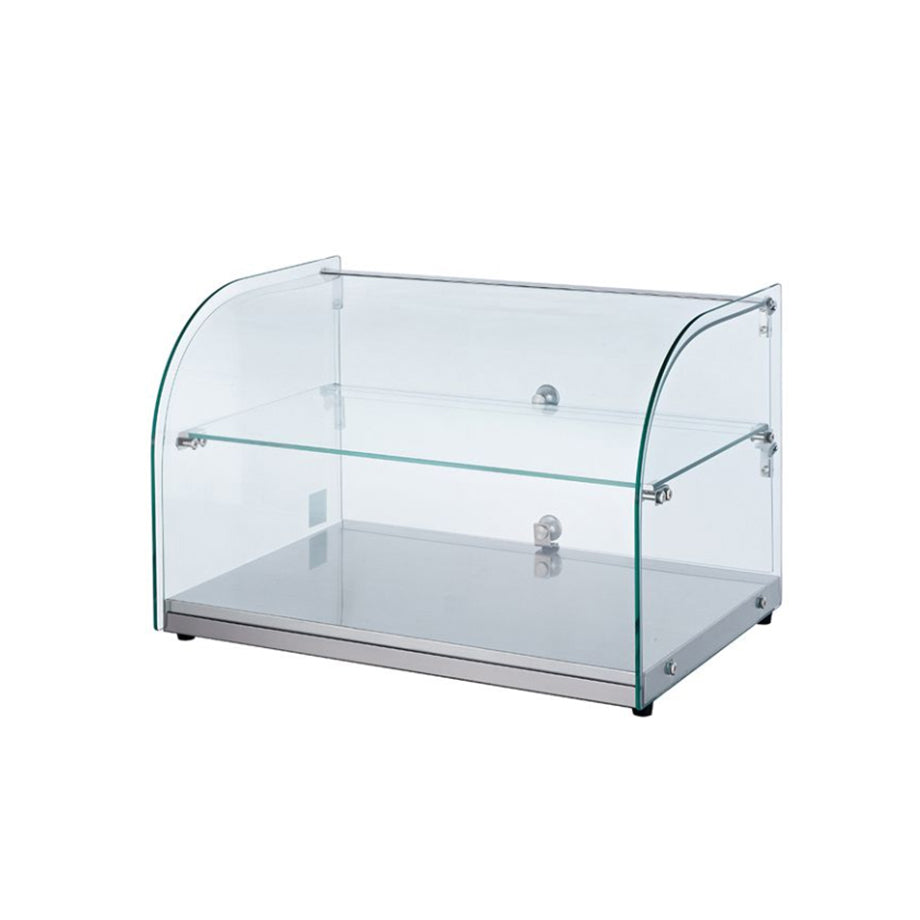 Vitrina Exhibidora Neutral Cristal Curvo Capacidad 45 lts. NR-RTZ-45L Mgs