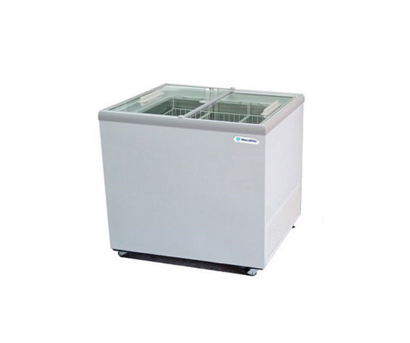 Conservador de Helados Horizontal de Cristal Recto Dos Puertas 300 lts CHP300 Metalfrio