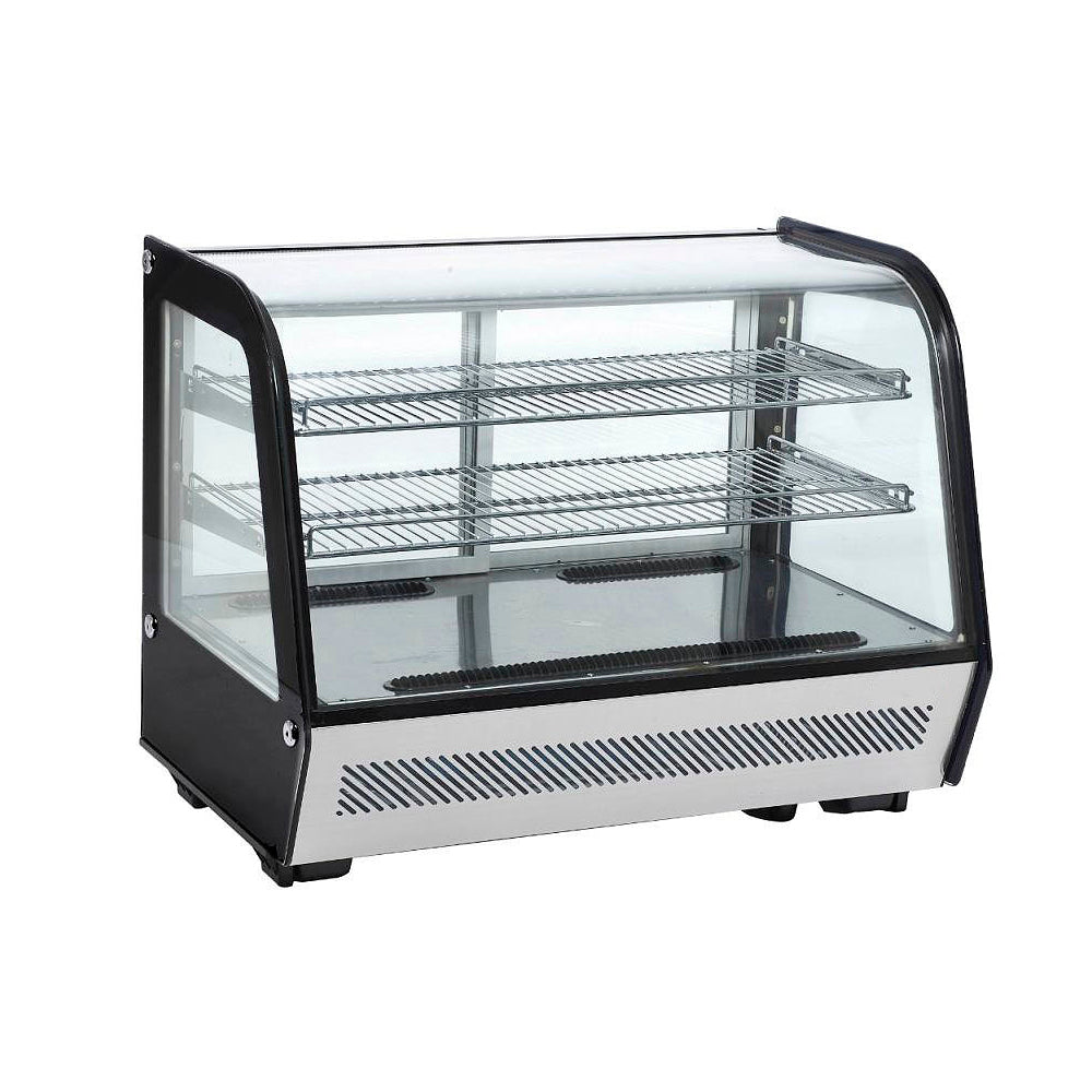 Vitrina Exhibidora Mgs Refrigerada de Cristal Curvo Capacidad 120 lts. NR-RTW120L