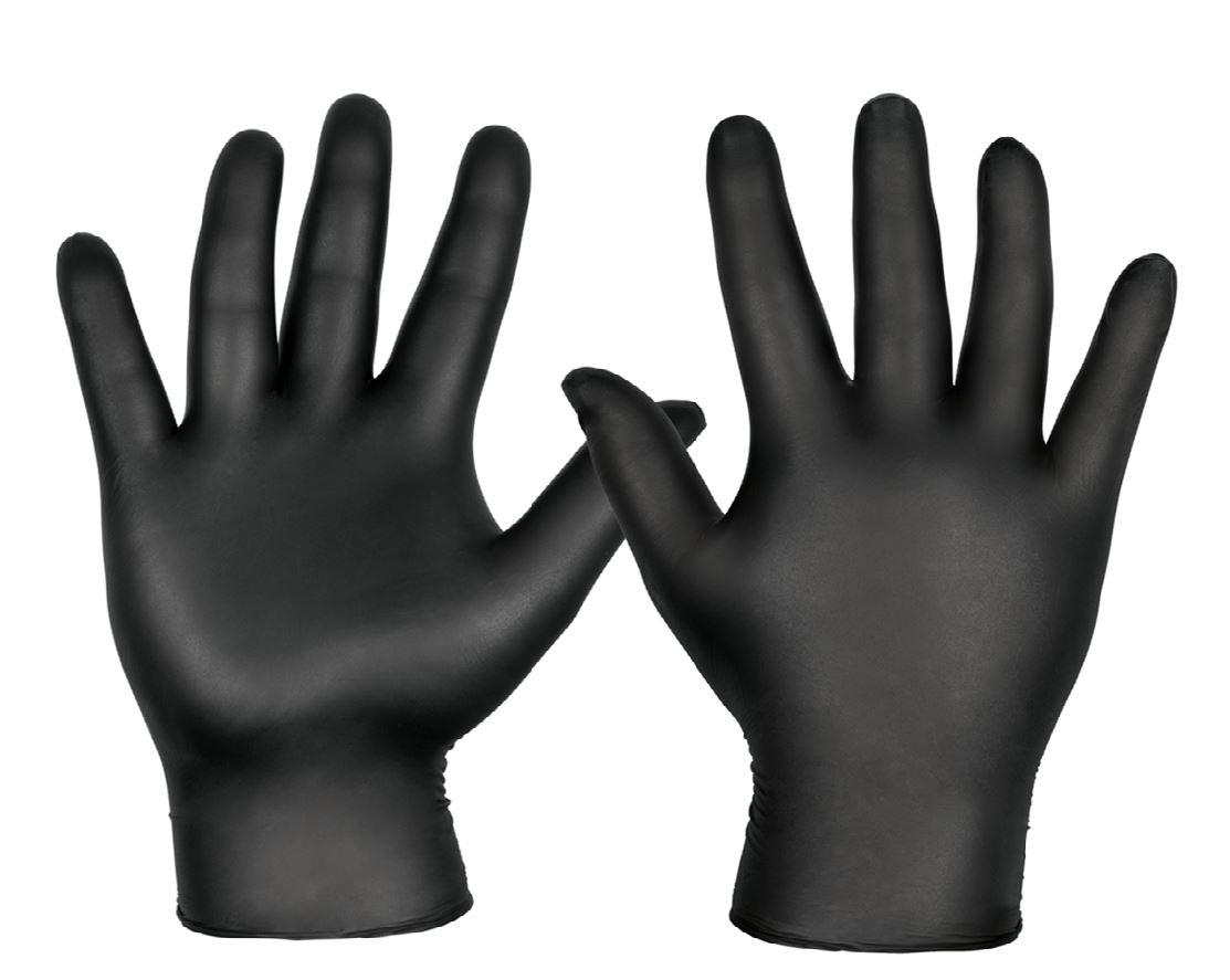 guantes negros para cocina
