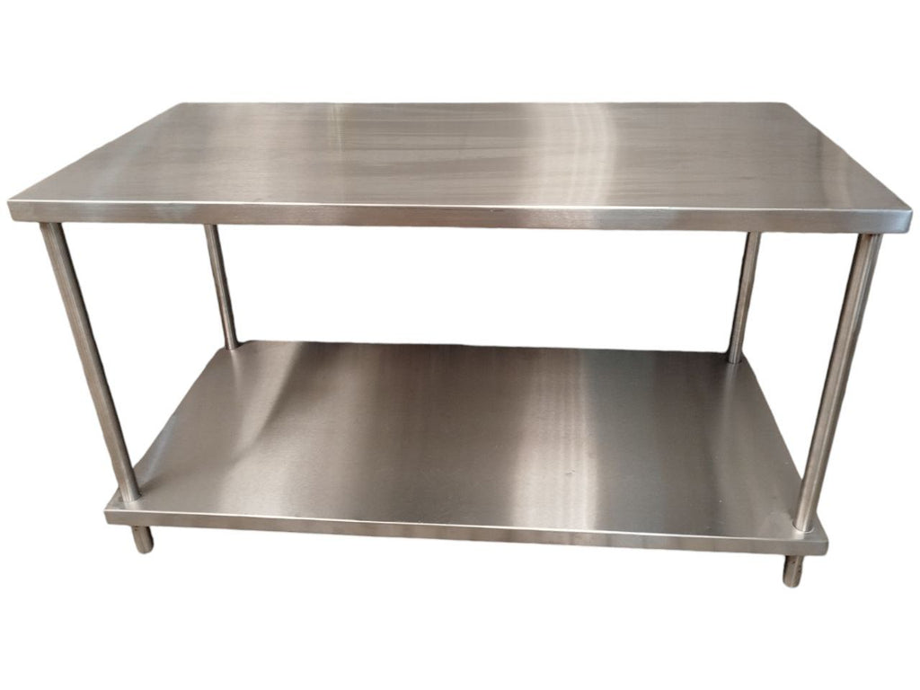 Mesa de Trabajo Isla Acero Inoxidable 1.50x0.60x0.90 Mgs – ZONA CHEF