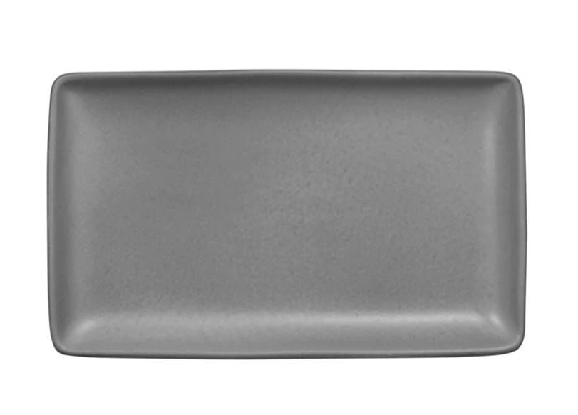 Charola Rectangular 25 X 15 cm  Gris Denali Mate