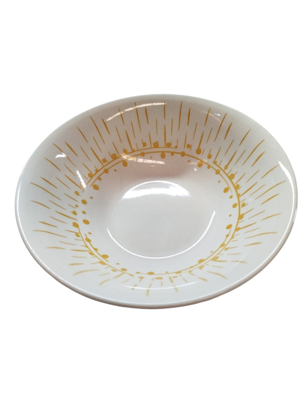 Plato Tazón ceramica Sol Naranja  7"  48 Piezas