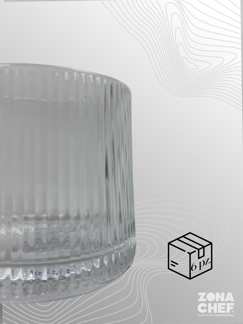 Set 6 Vasos Vidrio spinner 250 ml