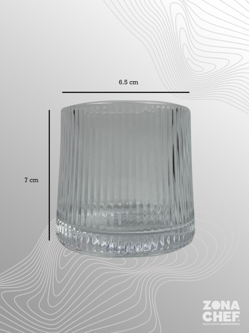 Set 6 Vasos Vidrio spinner 250 ml