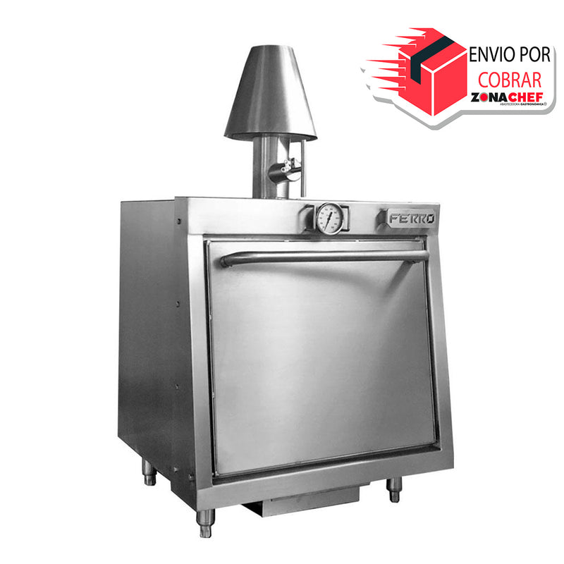 Horno Asador al Carbon Acero Inox. Z6761 Linea Pesada Ferro