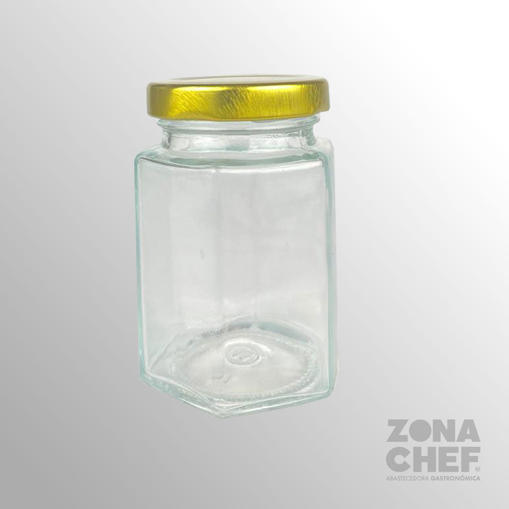 Frasco hexagonal 120 ml c/tapa Vp