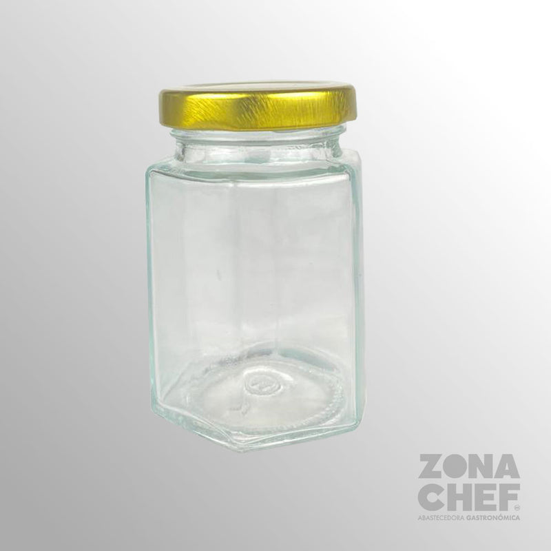 Frasco hexagonal 120 ml c/tapa Vp