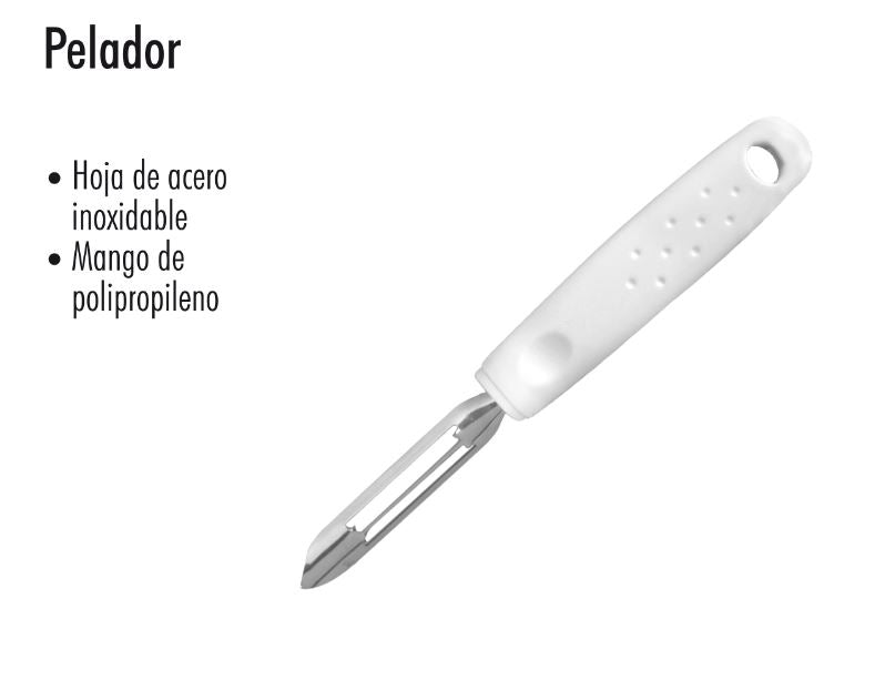 Pelador Plastico Blanco Lyt