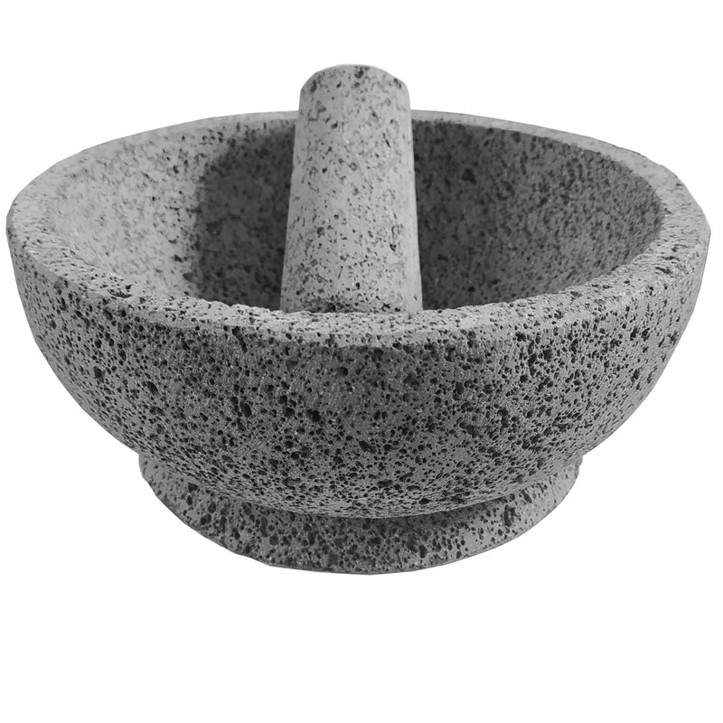 Molcajete con Base de Piedra Volcanica Artesanal OZNOX