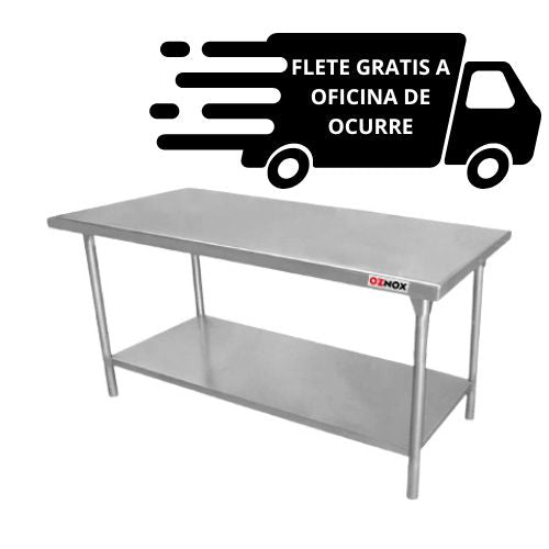 -Mesas de Trabajo acero inox. 80 cm de ancho OZNOX Variedad de Medidas-