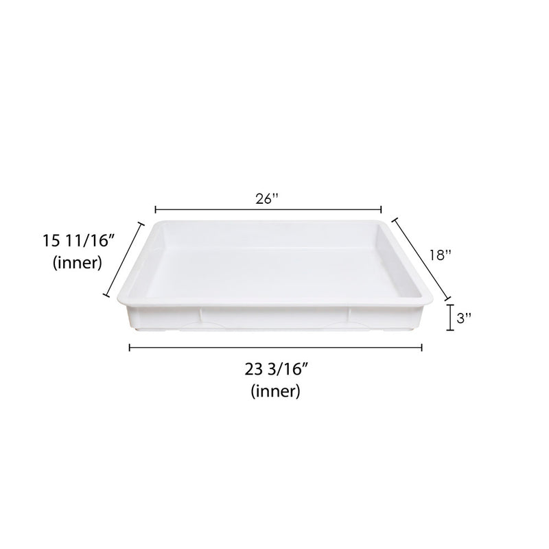 Caja para Fermentar Masa en Polipropileno 18x26x3 Pg BWTH