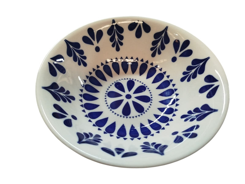 Plato Tazón ceramica Talavera Azul  7" BH