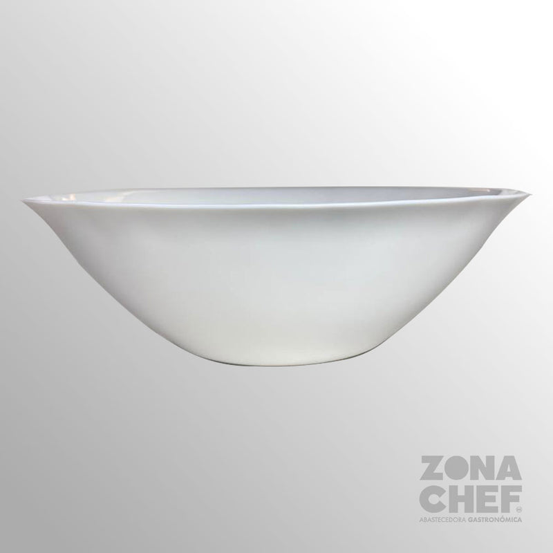 Ensaladera Toscana 27 cm (Vidrio Opal) BLANCO