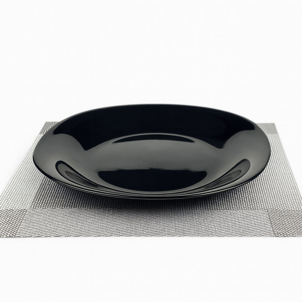 Plato Trinche Venecia Ópalo Negro - 21 cm