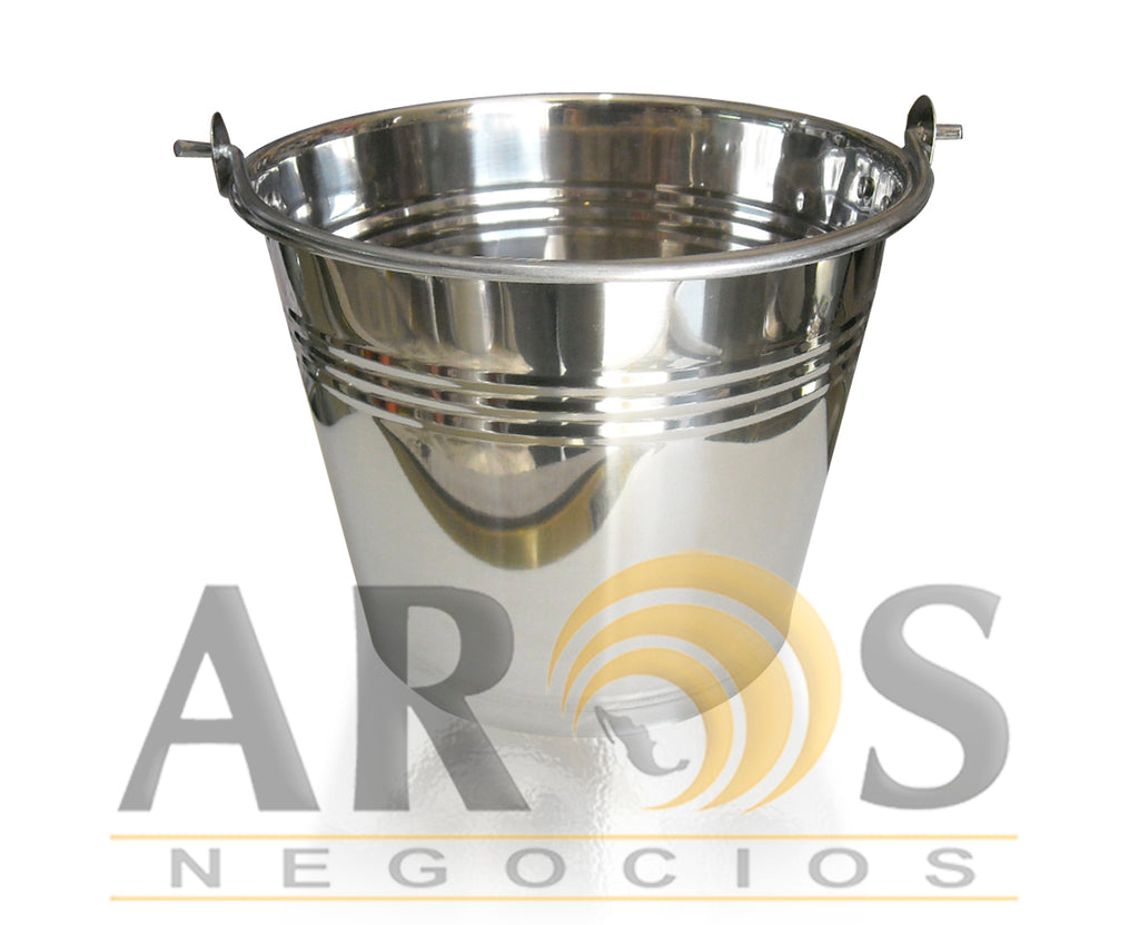 Cubeta para Hielo de Acero Inox Chica VCT