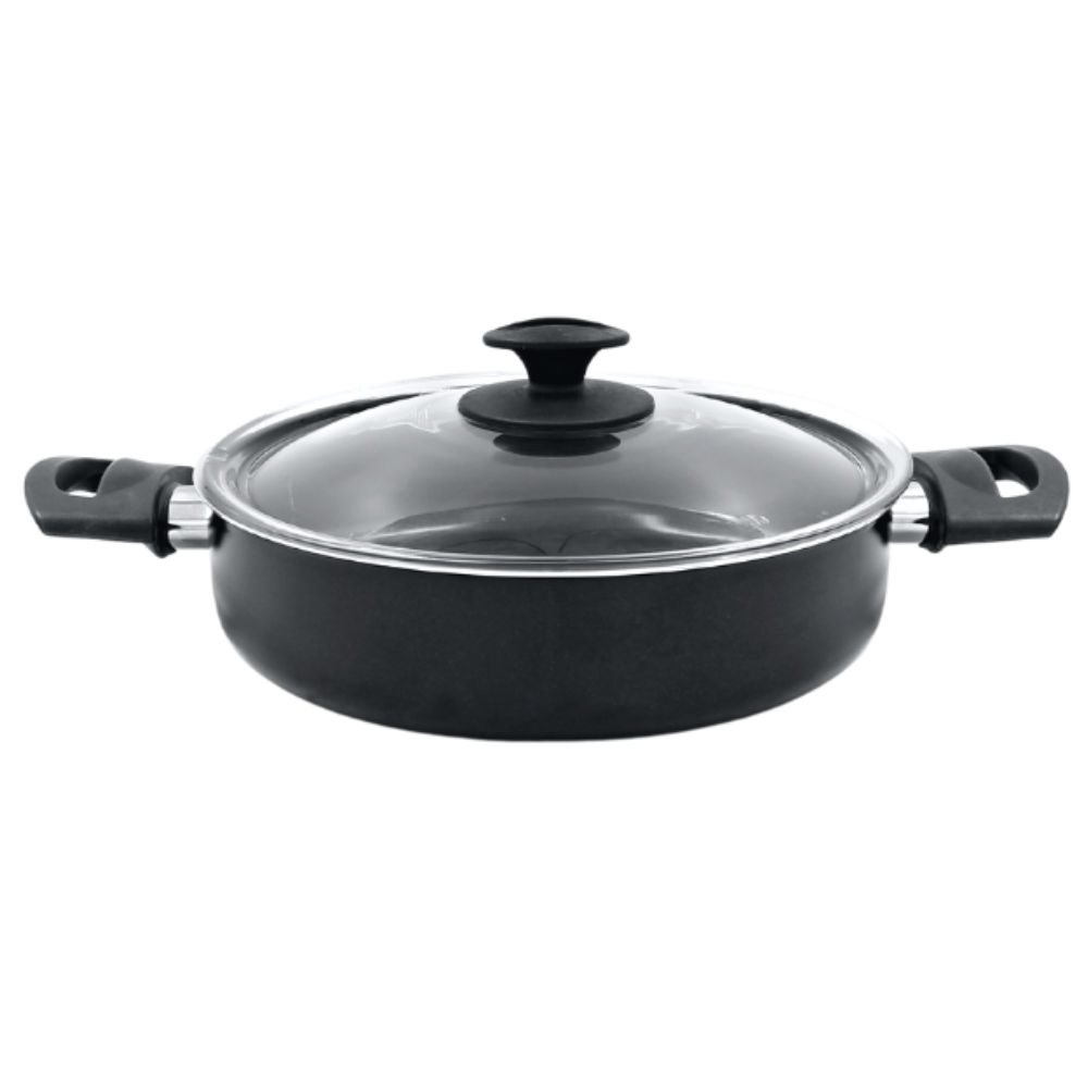 Budinera/Arrocera en Aluminio c/Tapa cristal de 26 cm Tav