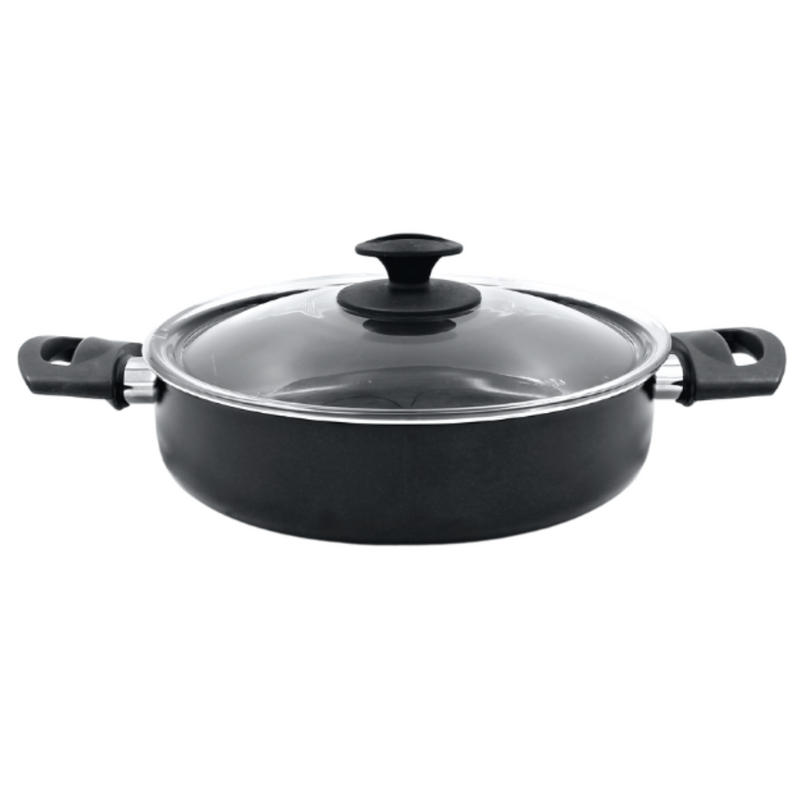 Budinera/Arrocera en Aluminio c/Tapa cristal de 26 cm Tav