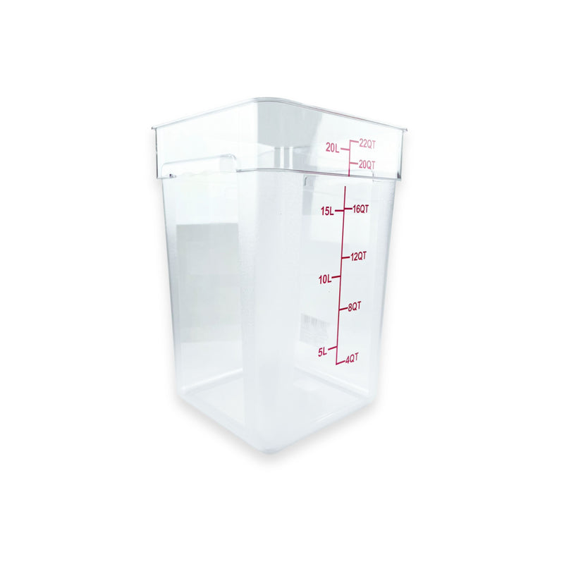 Contenedor de Policarbonato cuadrado 22  QT  Tavola