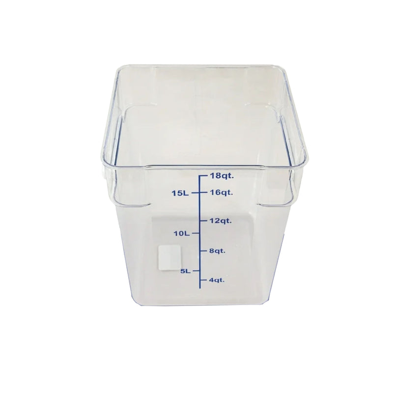 Contenedor Cuadrado Translucido Polipropileno 18 qt BWT